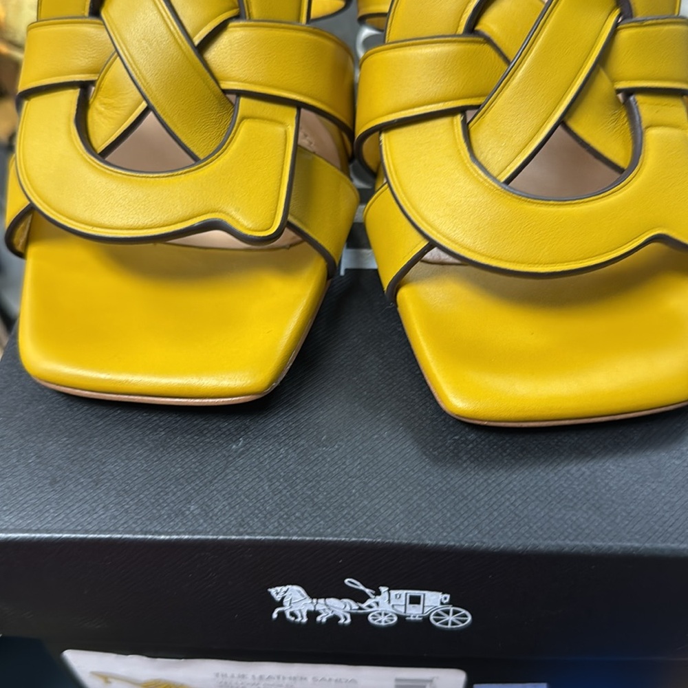 Coach Yellow Sandals - Picture 10 of 11